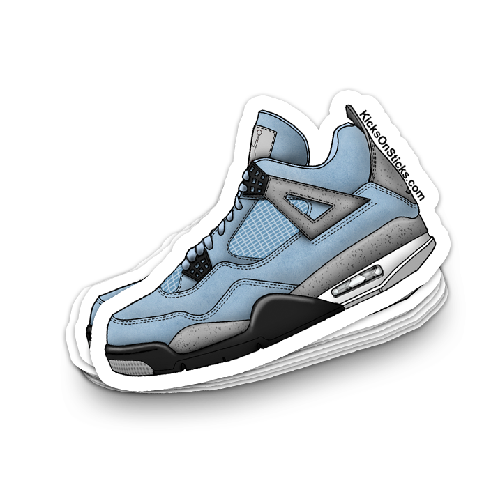Jordan 4 "University Blue" Sneaker Sticker