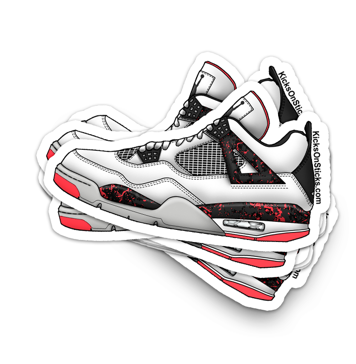 Jordan 4 "Pale Crimson" Sneaker Sticker