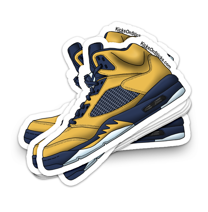 Jordan 5 "Michigan" Sneaker Sticker