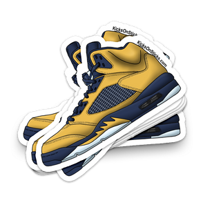 Jordan 5 "Michigan" Sneaker Sticker