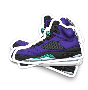 Jordan 5 "Purple Grape" Sneaker Sticker