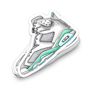 Jordan 6 "Mint Foam" Sneaker Sticker
