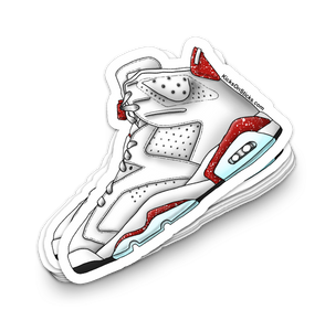 Jordan 6 "Red Oreo" Sneaker Sticker