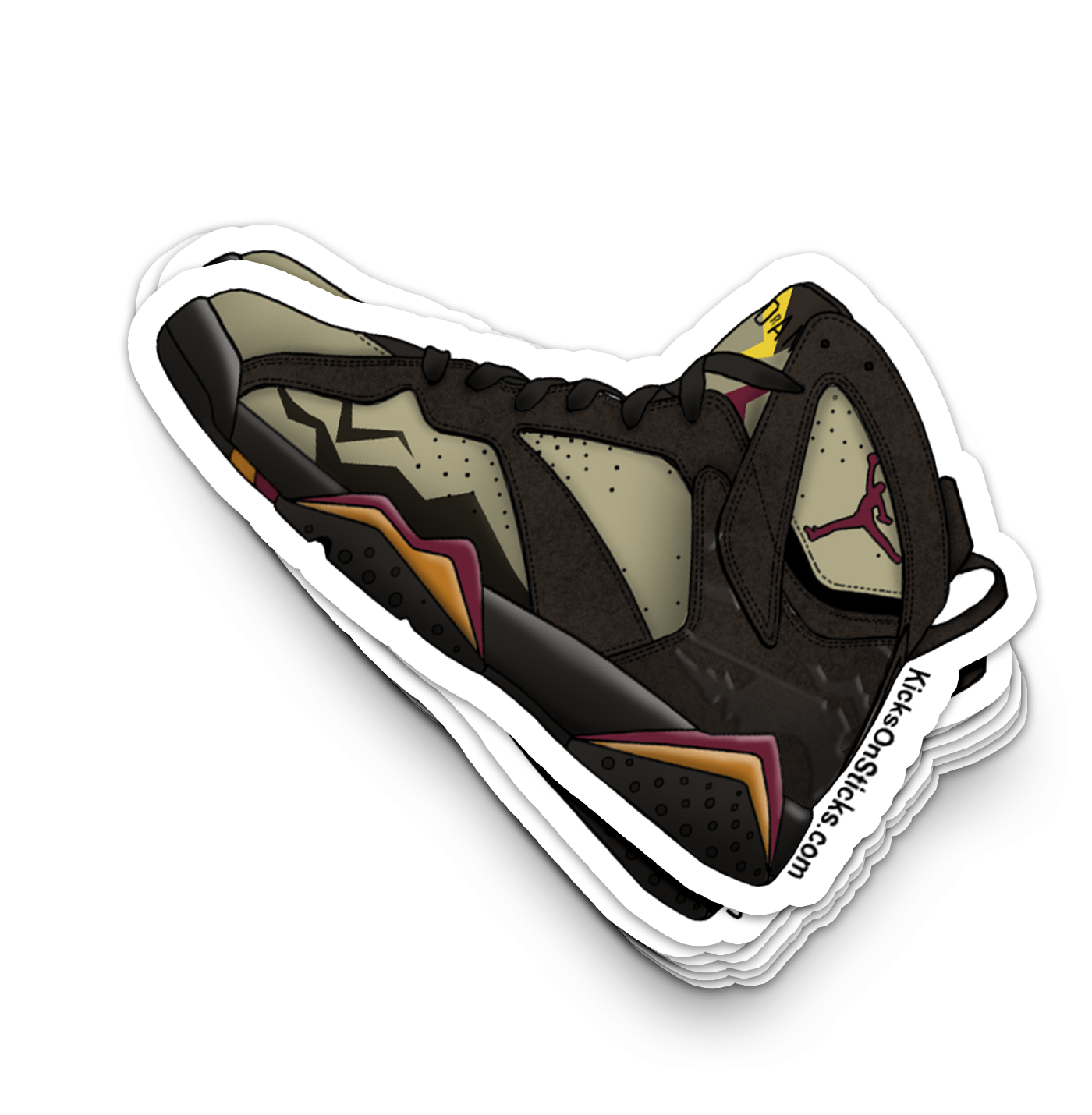 Jordan 7 "Black Olive" Sneaker Sticker
