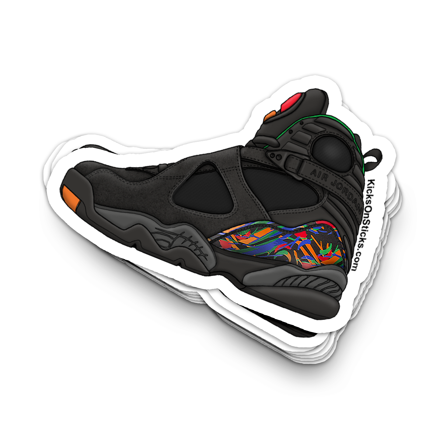 Jordan 8 "Tinker Air Raid" Sneaker Sticker
