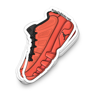 Jordan  9 Low "Mango" Sneaker Sticker