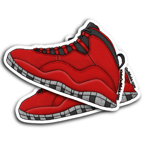Jordan 10 'Bulls" Sneaker Sticker