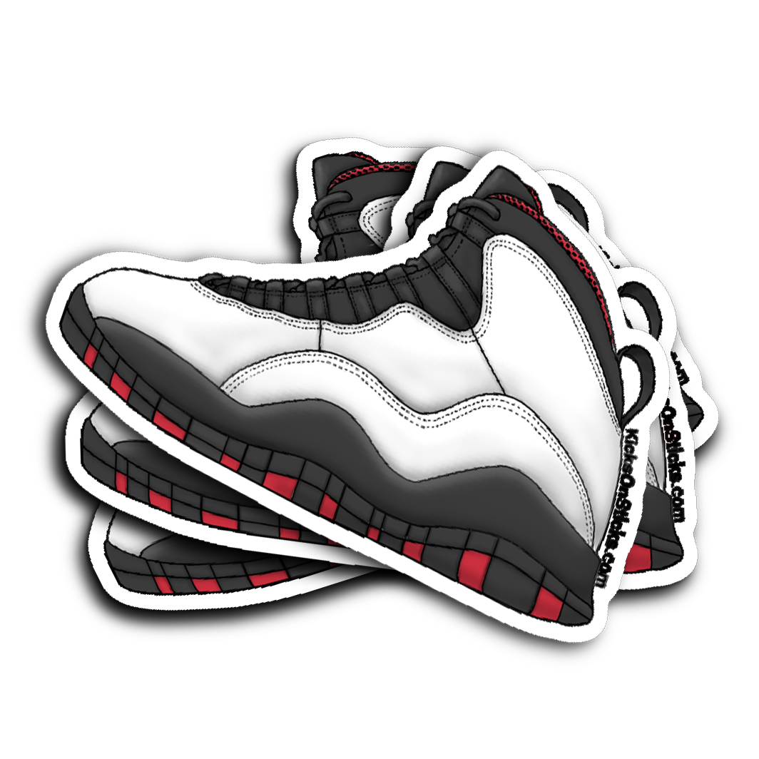 Jordan 10 "Chicago" Sneaker Sticker