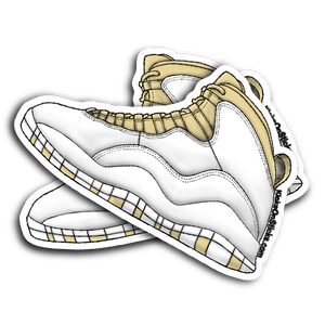 Jordan 10 "Linen" Sneaker Sticker