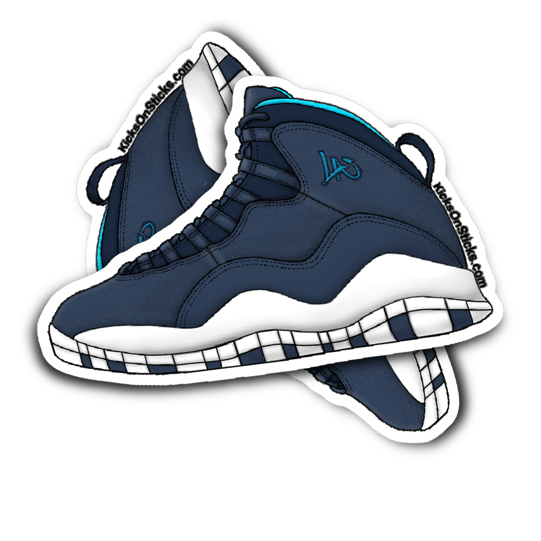 Jordan 10 "Los Angeles" Sneaker Sticker