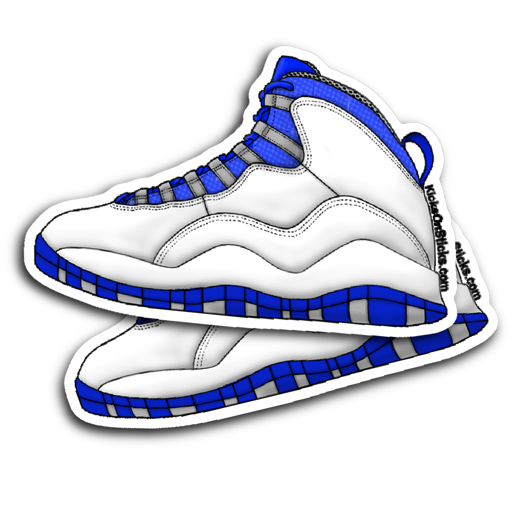 Jordan 10 "Royal" Sneaker Sticker