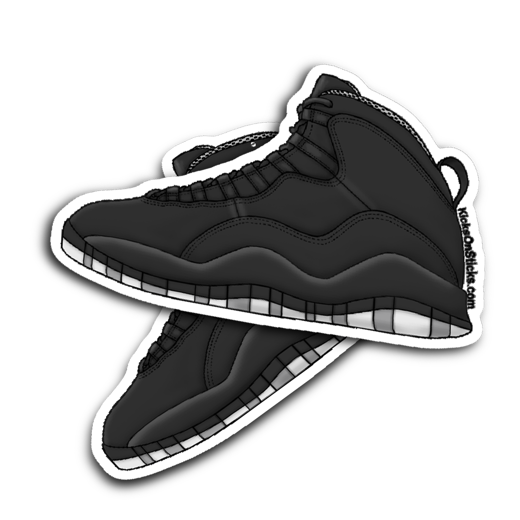 Jordan 10 Stealth Sneaker Sticker