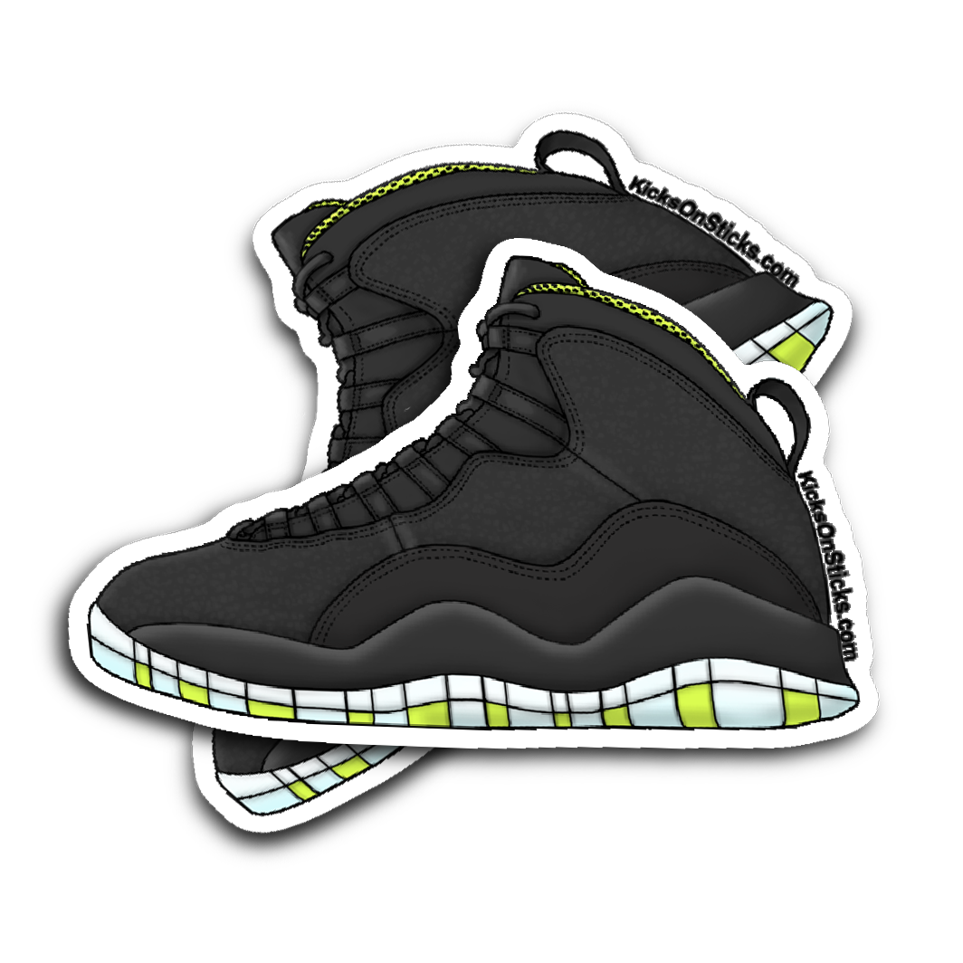 Jordan 10 "Venom" Sneaker Sticker