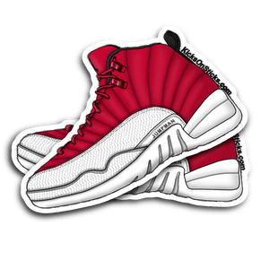 Jordan 12 "Gym Red" Sneaker Sticker
