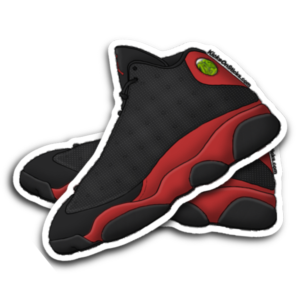 Jordan 13 "Bred" Sneaker Sticker
