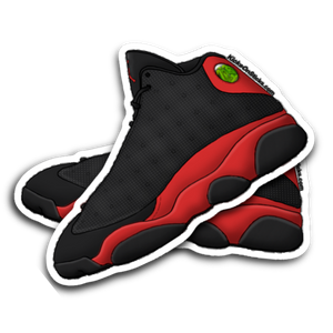 Jordan 13 "Bred" Sneaker Sticker