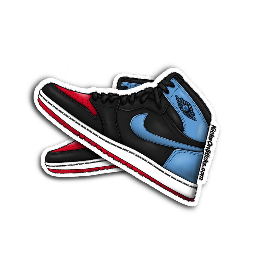 Jordan 1 "NC to CHI" Sneaker Sticker