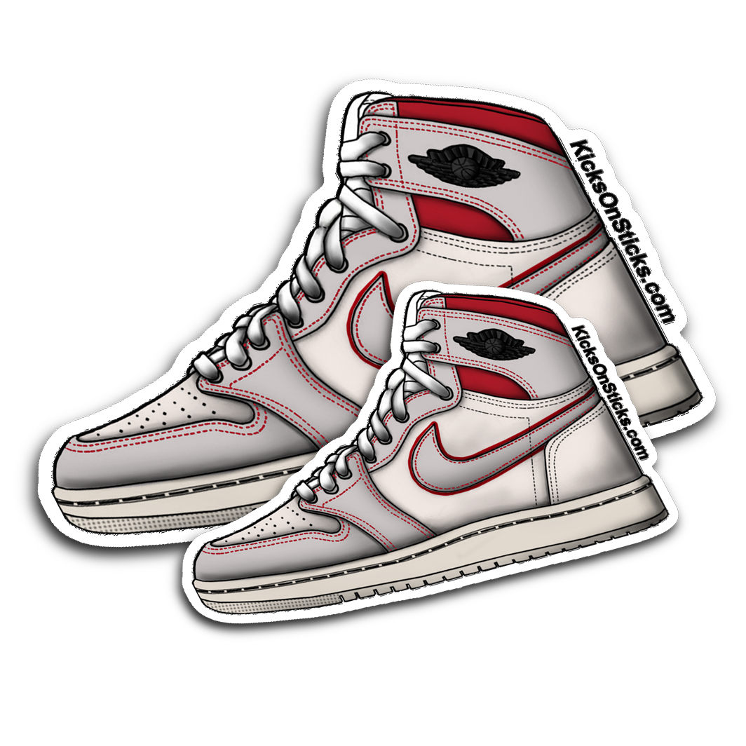 Jordan 1 "Phantom Gym Red" Sneaker Sticker