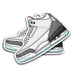 Jordan 3 "Free Throw Line" Sneaker Sticker