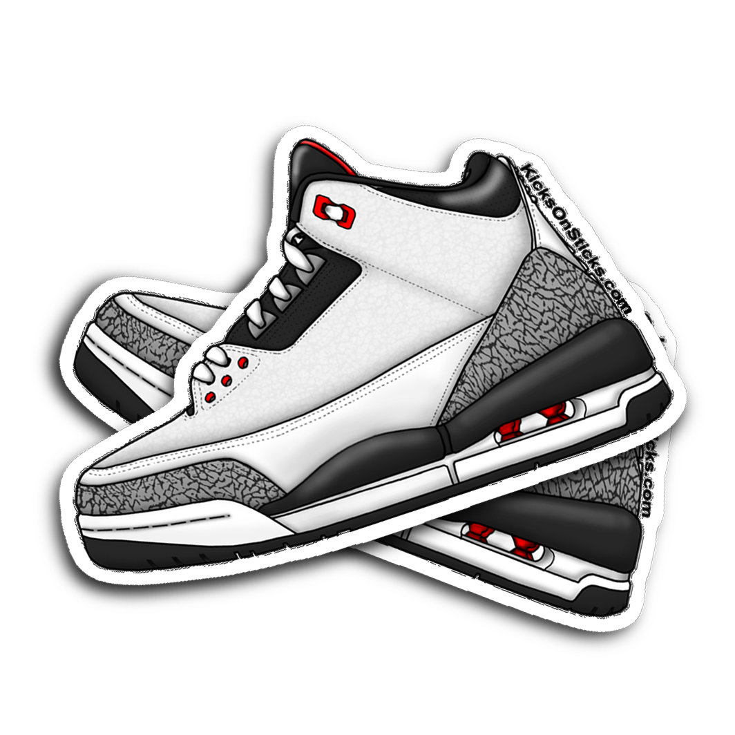 Jordan 3 "Infrared" Sneaker Sticker