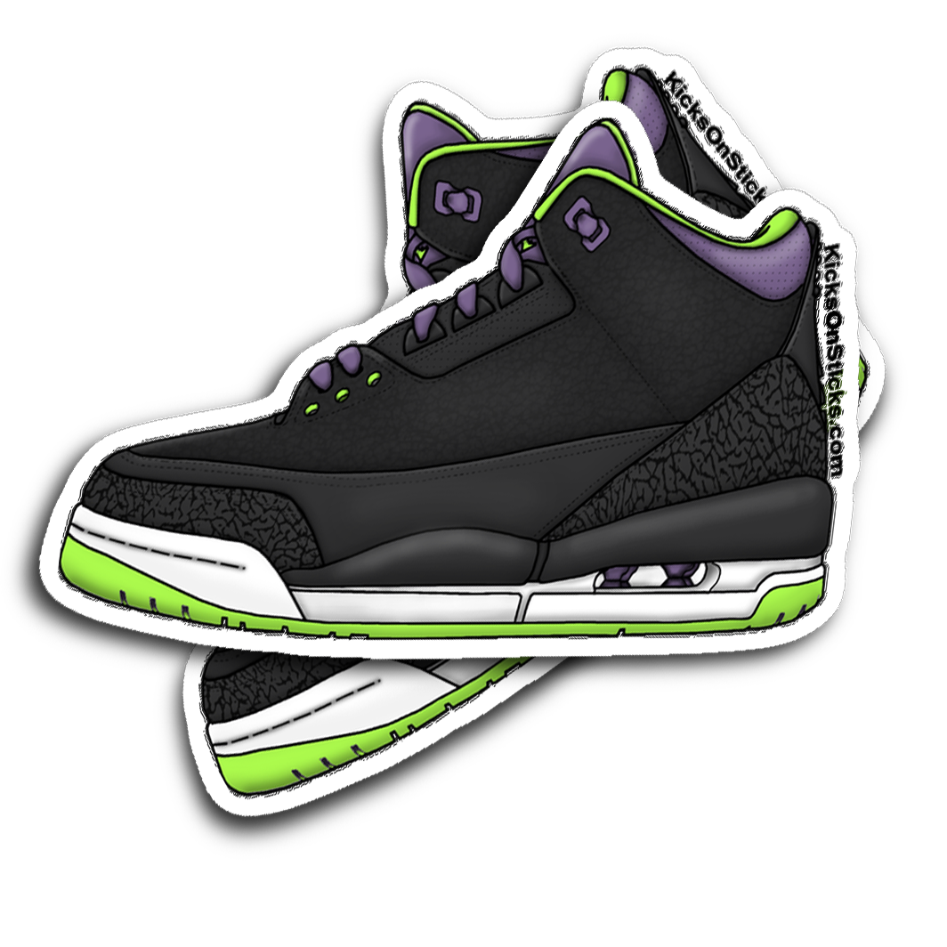 Jordan 3 "Joker" Sneaker Sticker