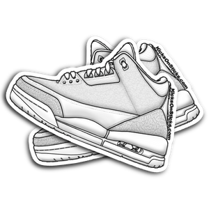 Jordan 3 "Pure" Sneaker Sticker