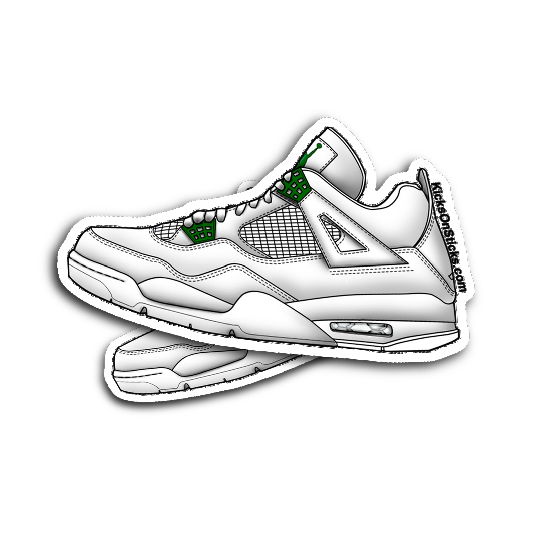 Jordan 4 Classic Green Sneaker Sticker