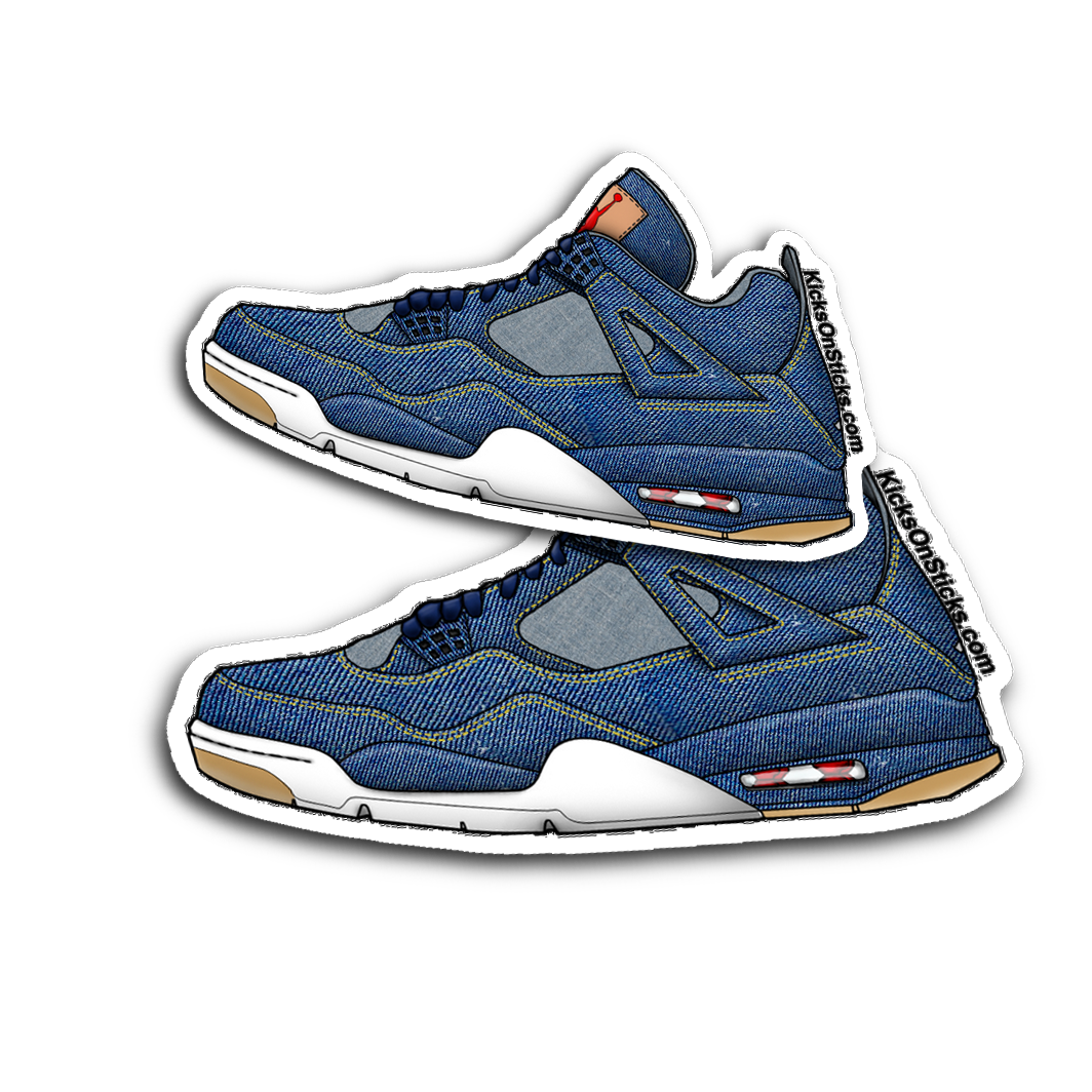Jordan 4 "Levi Blue" Sneaker Sticker
