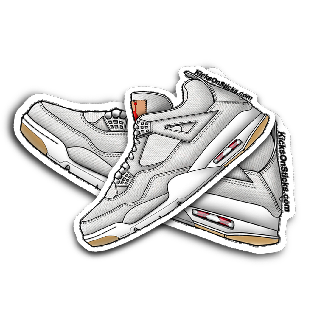 Jordan 4 "Levi White" Sneaker Sticker
