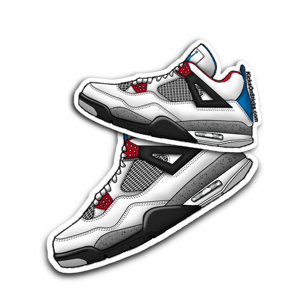 Jordan 4 "What The" Sneaker Sticker