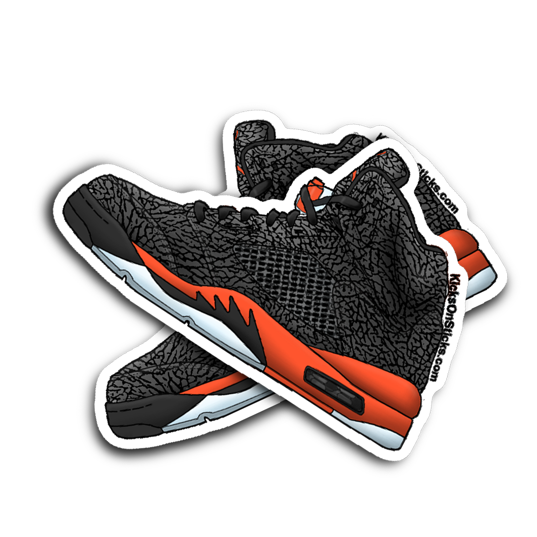Jordan 5 "3Lab5" Infrared Sneaker Sticker
