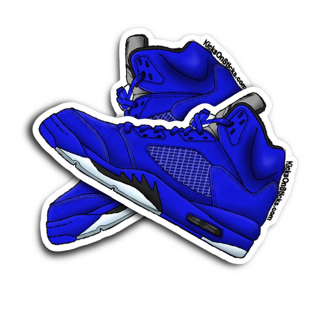 Jordan 5 "Blue Suede" Sneaker Sticker