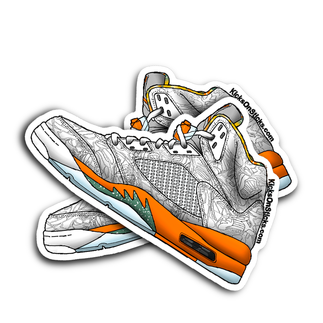 Jordan 5 "Laser" Sneaker Sticker