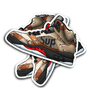 Jordan 5 "Supreme Camo" Sneaker Sticker