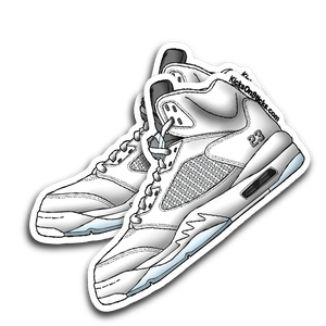 Jordan 5 "Metallic White" Sneaker Sticker