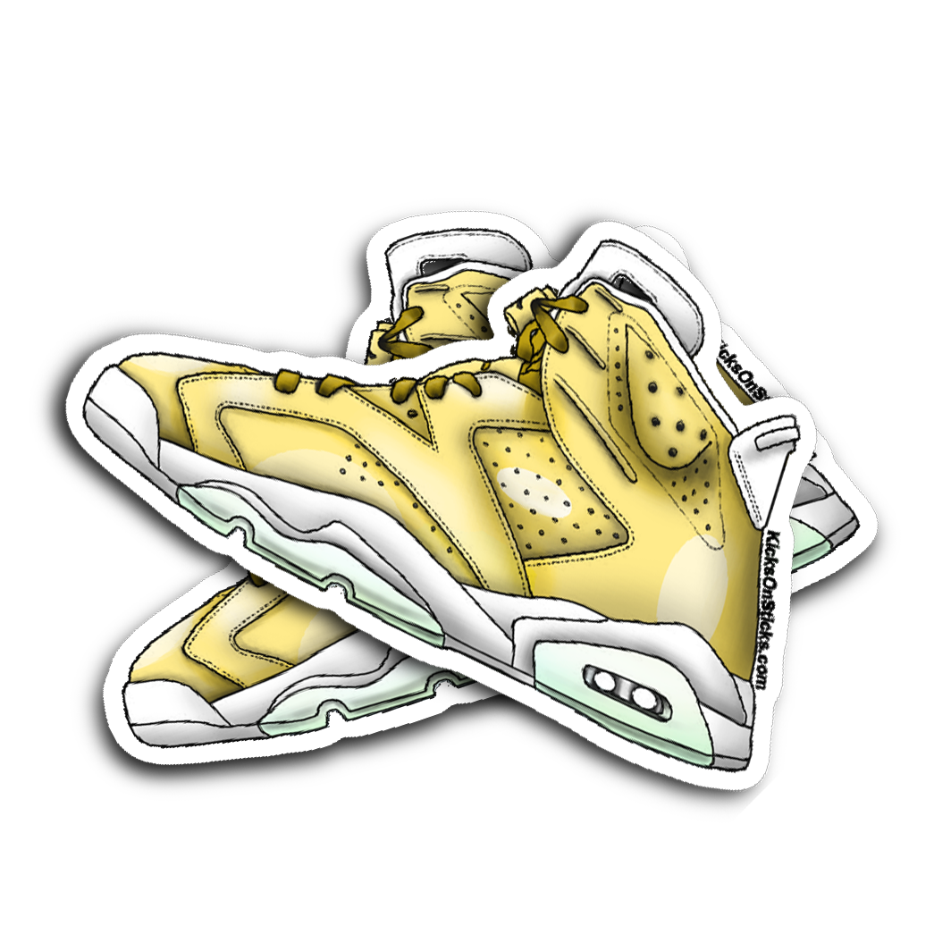 Jordan 6 "All Gold" Sneaker Sticker