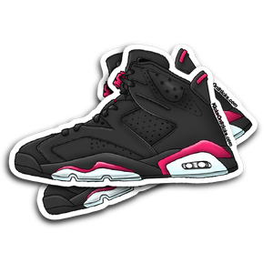 Jordan 6 "Infrared" Black Sneaker Sticker