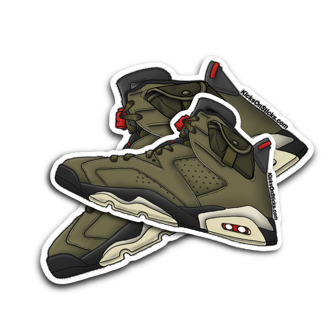 Jordan 6 "Travis" Sneaker Sticker
