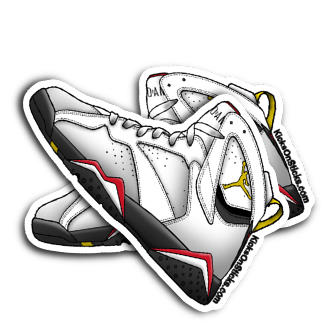 Jordan 7 "Cardinal" Sneaker Sticker