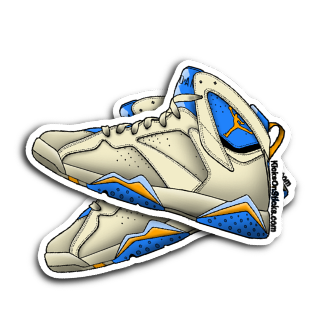 Jordan 7 "Pacific Blue" Sneaker Sticker