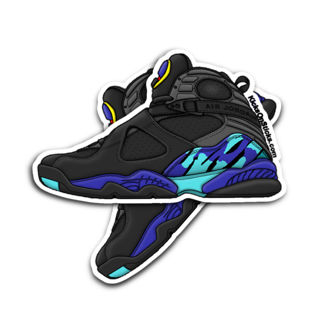 Jordan 8 "Aqua" Sneaker Sticker