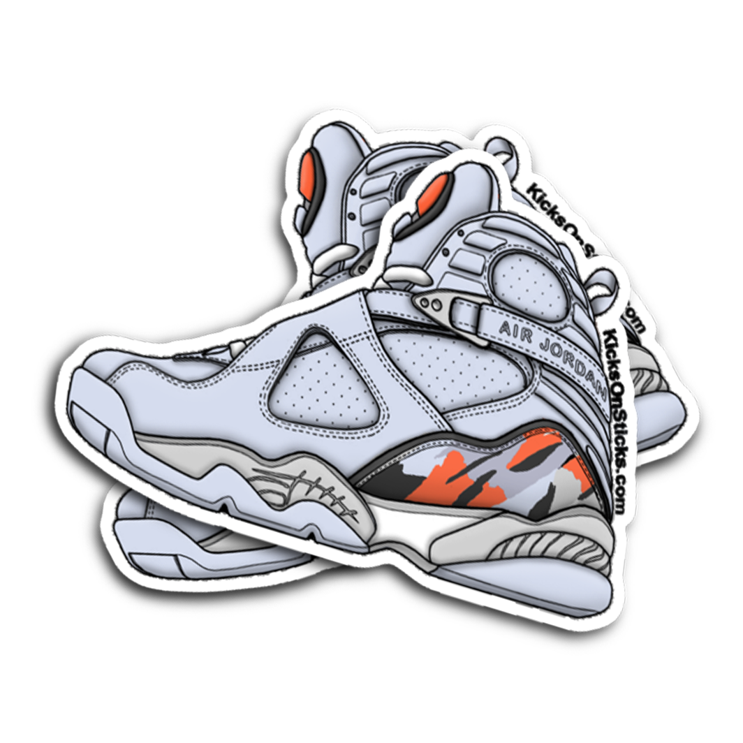 Jordan 8 "Ice Blue" Sneaker Sticker