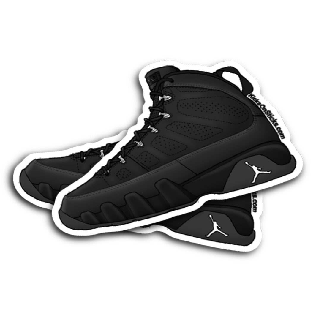 Jordan 9 "Anthracite" Sneaker Sticker