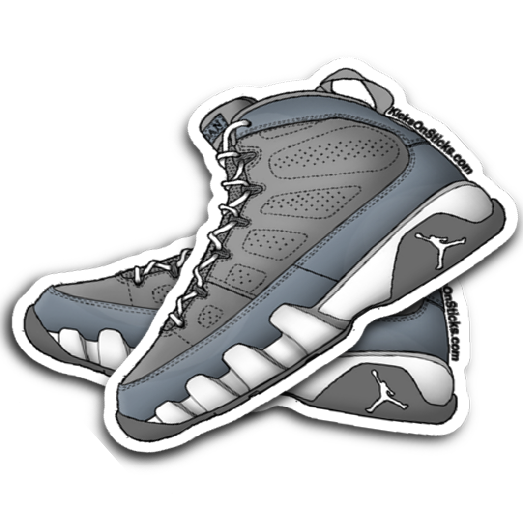 Jordan 9 "Cool Grey" Sneaker Sticker