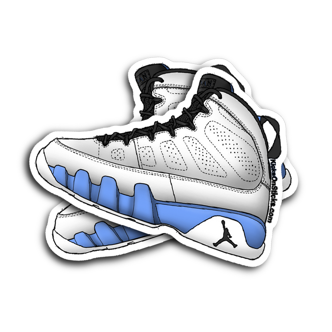 Jordan 9 "Powder Blue" Sneaker Sticker