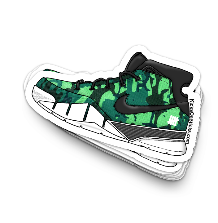 Kobe 1 "Undefeated Green" Sneaker Sticker