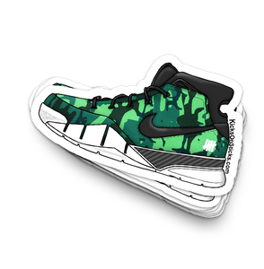 Kobe 1 "Undefeated Green" Sneaker Sticker