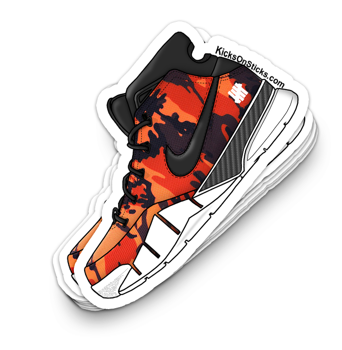 Kobe 1 "Undefeated Orange" Sneaker Sticker