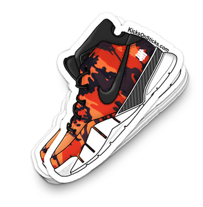 Kobe 1 "Undefeated Orange" Sneaker Sticker