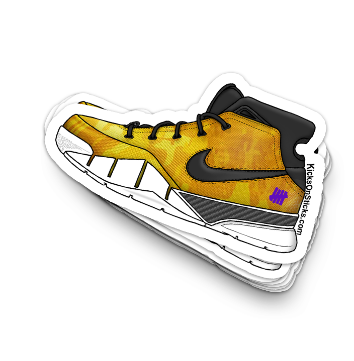 Kobe 1 "Undefeated Yellow" Sneaker Sticker